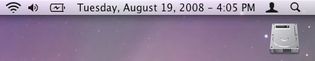 Modify the default clock in OS X's menu bar to show the full date