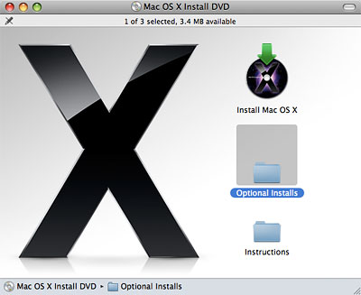 Reinstall bundled apps from Leopard disc without reinstalling OS X