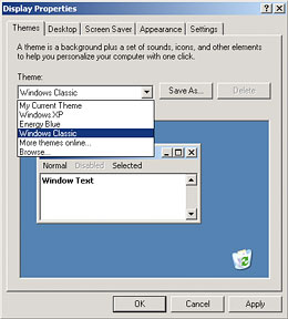 Go back in time to the Windows Classic theme Go back in time to the Windows Classic theme