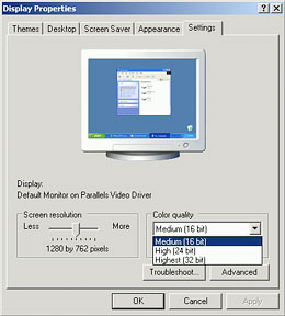 Drop the color bit level to decrease video memory usage