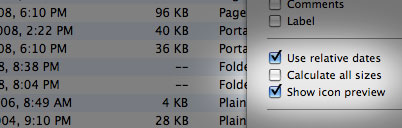 Set Finder to calculate folder sizes