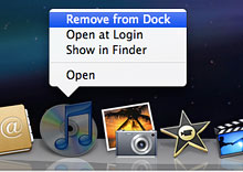 Remove from Dock