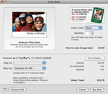 iPhoto print products iPhoto print products