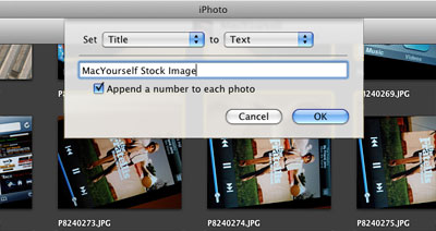 Batch Change images in iPhoto