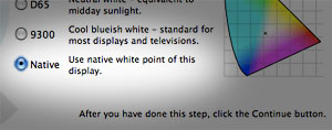 Calibrating your display white point in Mac OS X Calibrating your display white point in Mac OS X
