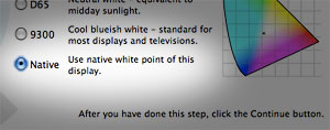 Calibrating your display white point in Mac OS X