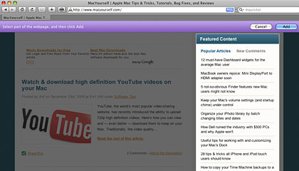 Do-it-yourself Dashboard widgets in Safari