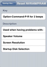 Startup Shortcuts for iPhone and iPod touch