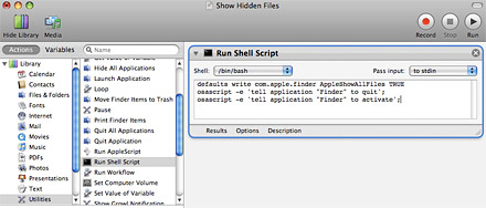 Show hidden files on Mac