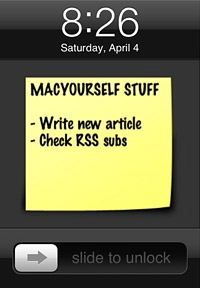 Sticky Notes for iPhone and iPod touch