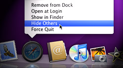 Quick window management tips for hiding running apps in OS X