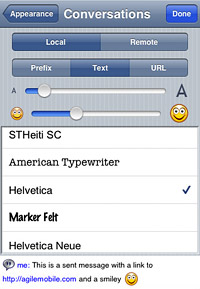 Agile Messenger for iPhone Agile Messenger for iPhone