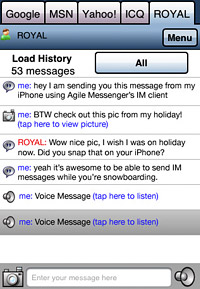 Agile Messenger for iPhone