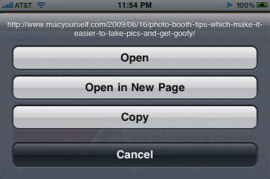 iPhone 3.0 – Open link in new window in Safari