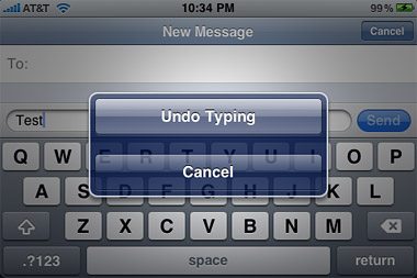 iPhone 3.0 – Shake to undo iPhone 3.0 – Shake to undo