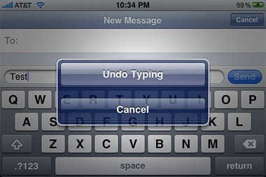 iPhone 3.0 – Shake to undo