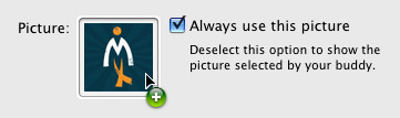 Change a buddy's picture in iChat