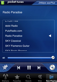 Pocket Tunes Radio for iPhone and iPod touch