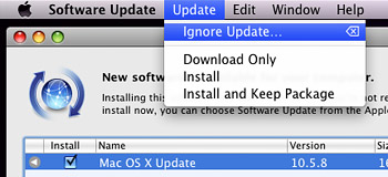Ignore Mac Software Updates