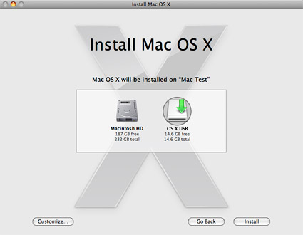 dok bryst akavet Make a bootable USB flash drive to run & repair Mac OS X | MacYourself