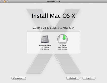 create mac os x boot disk