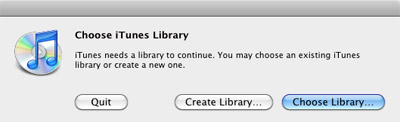 Manage multiple iTunes libraries