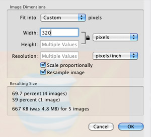 Batch resize pictures with Mac Preview
