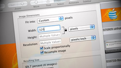 Batch resize images with Preview in Mac OS X 10.5 and 10.6