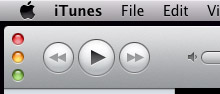 Vertical traffic lights in iTunes 10 Vertical traffic lights in iTunes 10