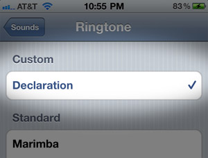 Create iPhone ringtone from song in iTunes