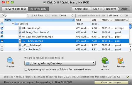 Disk Drill data recovery software for Mac