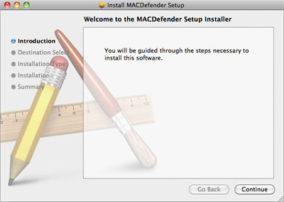 MacDefender trojan for Mac OS X