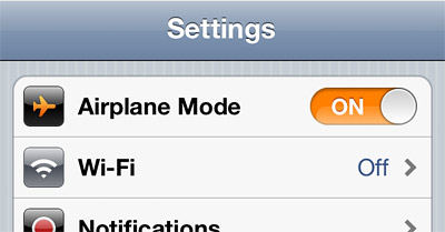 Toggle Airplane Mode Toggle Airplane Mode
